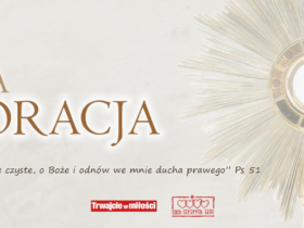 Baner październikowej akcji adoracji w intencji czystości - 2026 r.