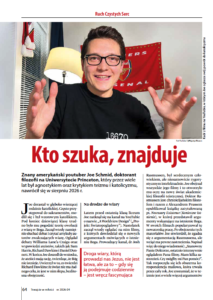 Pierwsza strona artykułu o nawróconym ateiście